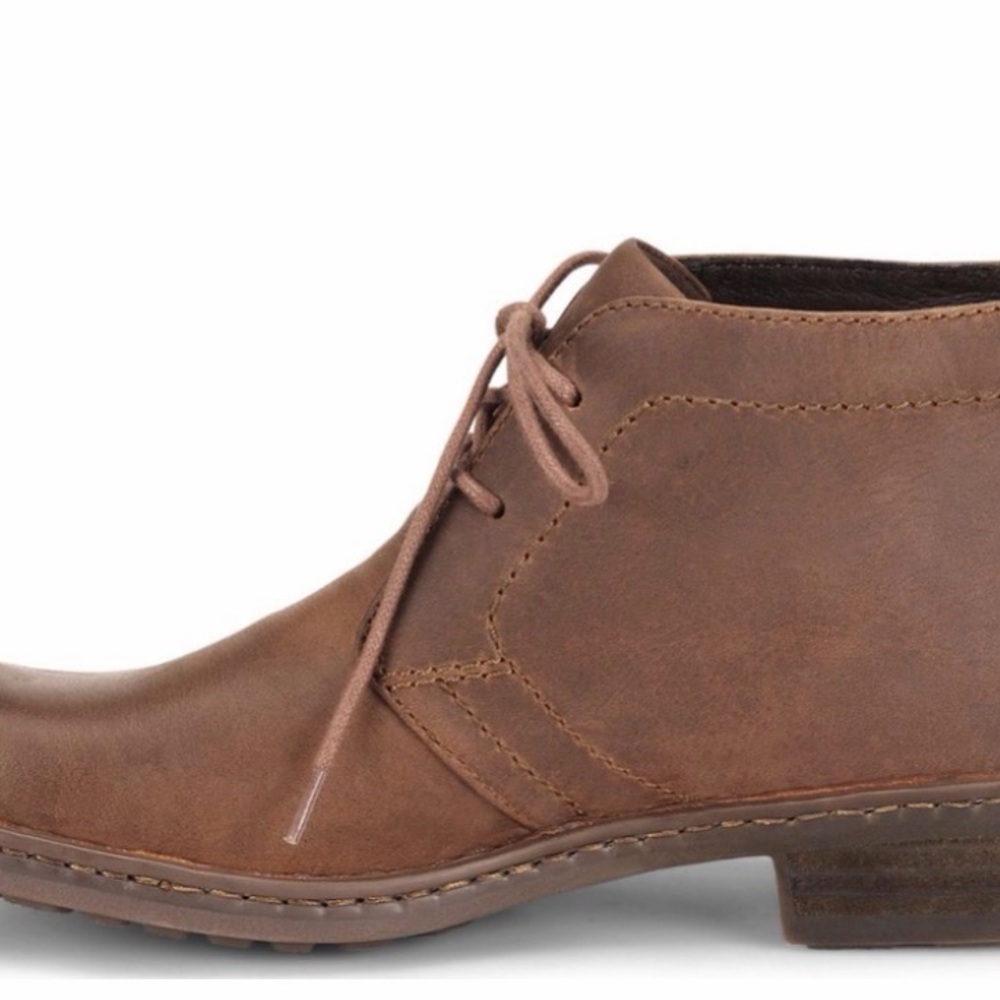 Born ~ Men's Harrison Brown Distressed Leather Chukka Boots - Lace-Up Ankle - Picture 8 of 14